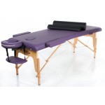 RestPro Classic 2 Purple Set Κρεβάτι Μασάζ Φυσικοθεραπείας Βαλίτσα Ξύλινο Massage Table + Massage Bolsters